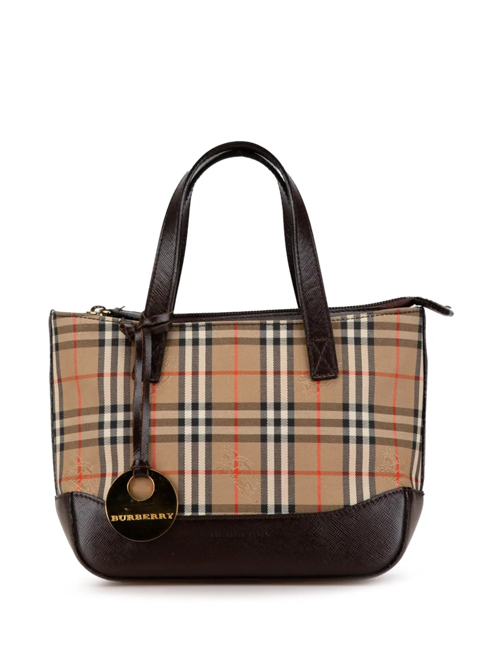 Burberry Pre-Owned 21st Century Haymarket Check Canvas handbag - ブラウン Burberry Pre-Owned 21st Century Haymarket Check Canvas handbag - ブラウン