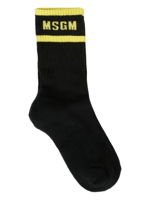 MSGM Kids logo-embellished socks