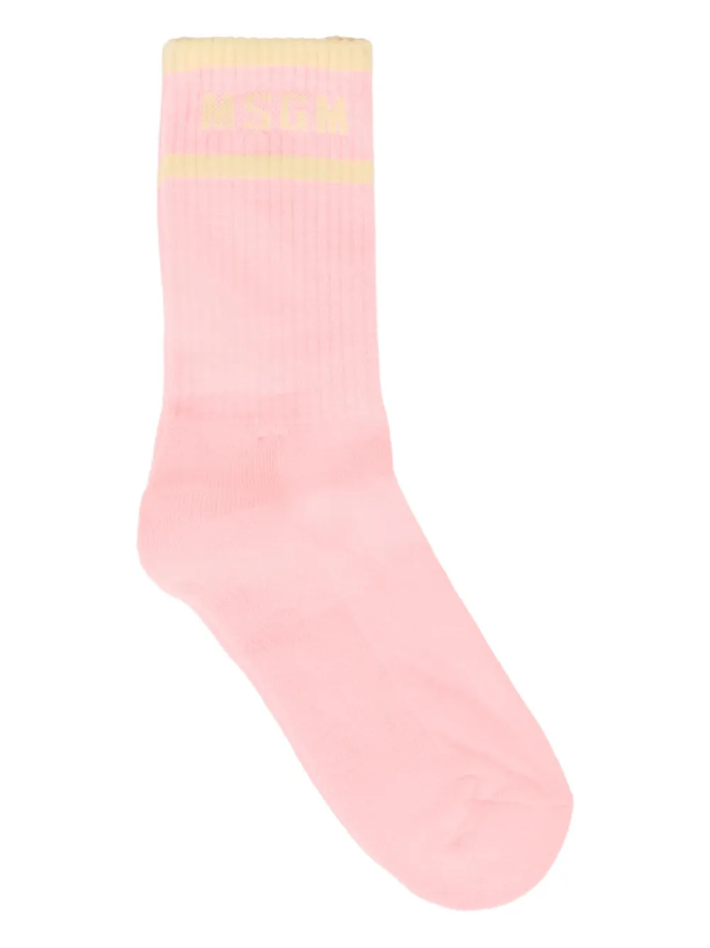 MSGM Kids logo-embroidered socks Roze