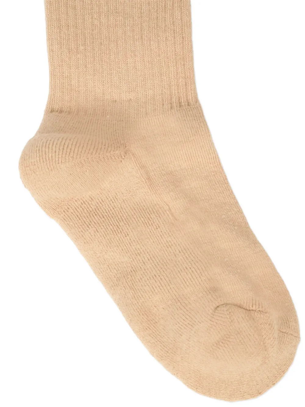 MSGM Kids logo-print cotton socks Beige
