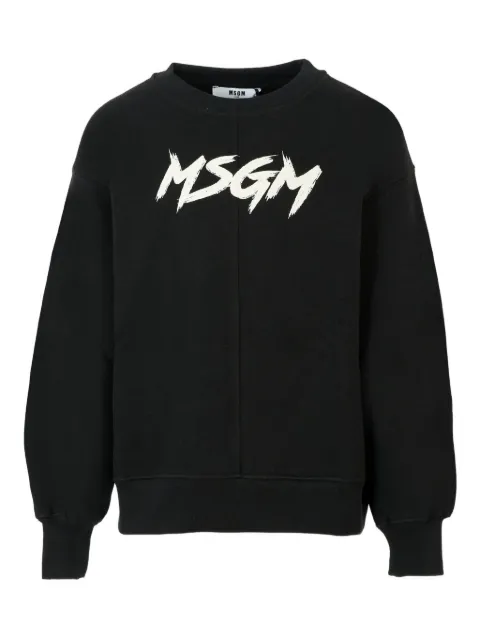 MSGM Kids logo-print cotton sweatshirt