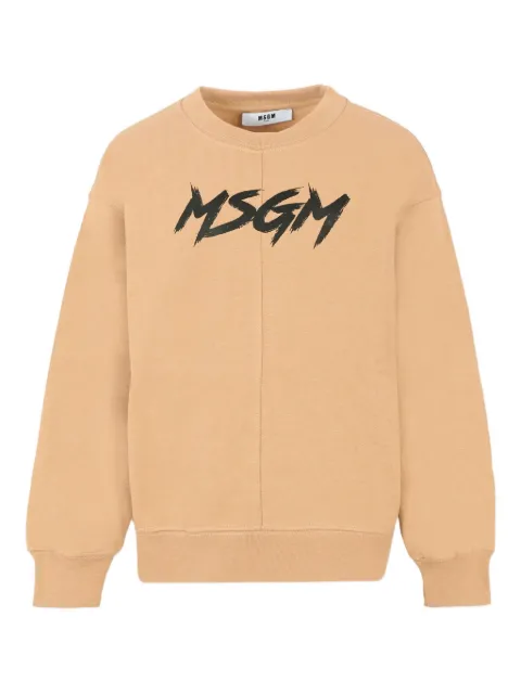 MSGM Kids logo-print crew-neck sweatshirt