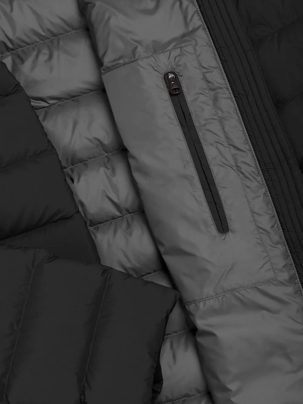 Colmar hooded quilted jacket Zwart