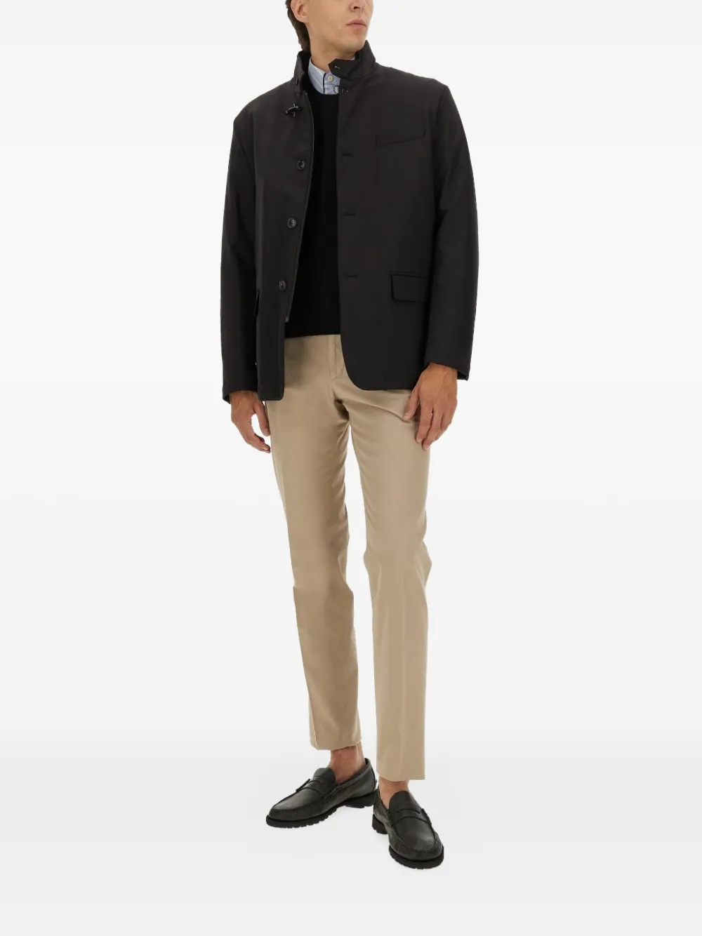 Fay flap-pocket buttoned jacket | Shirt Jackets | Image 2