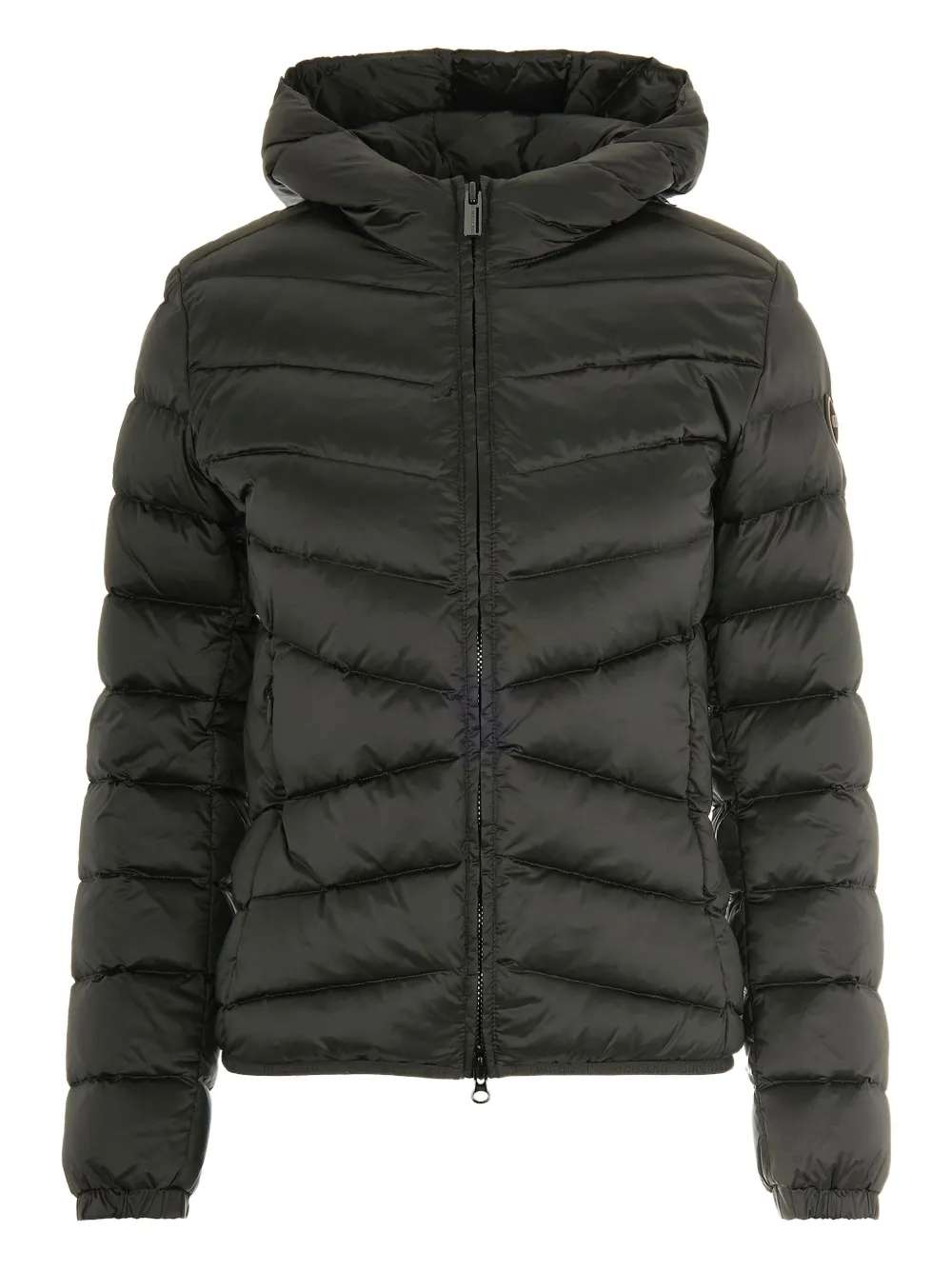 hooded quilted jacket