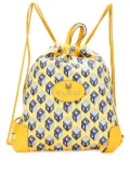 Gucci Pre-Owned 2016-2025 GG Cotton Wallpaper Neo Vintage Drawstring backpack - Yellow