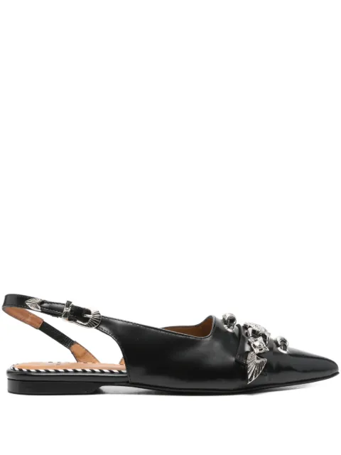 Toga Pulla buckle-embellished slingback mules