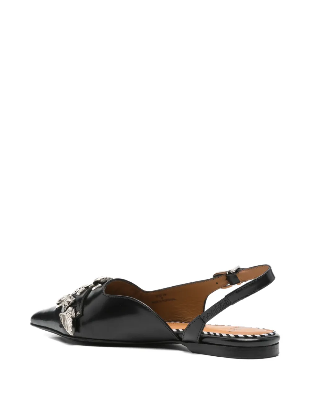 Toga Pulla buckle-embellished slingback mules Black