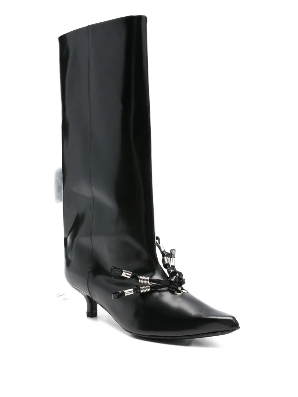 Toga Pulla 45mm tassel-embellishment leather boots | Knee-High Boots | Image 2