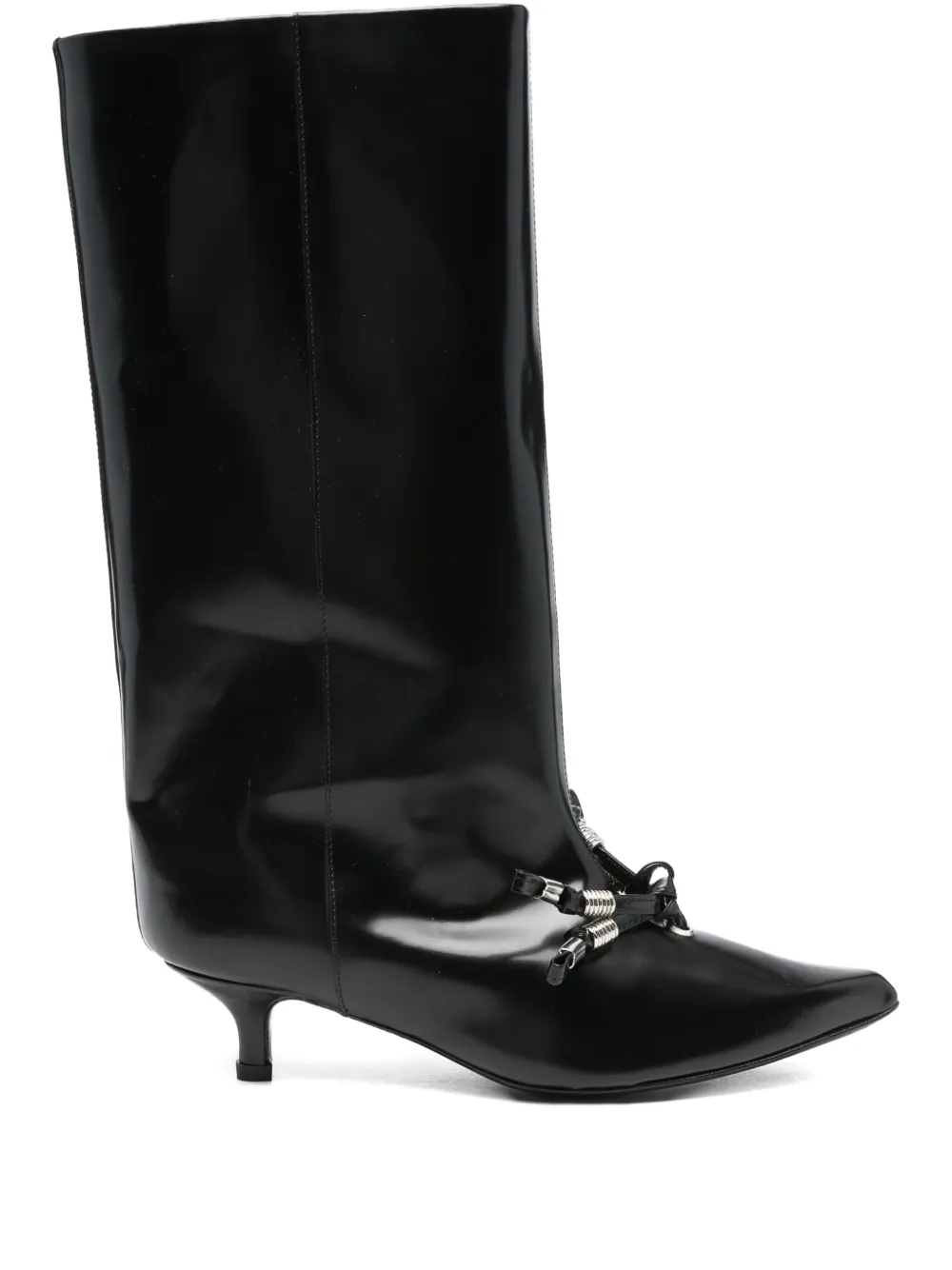 Toga Pulla 45mm tassel-embellishment leather boots | Black | Image 1
