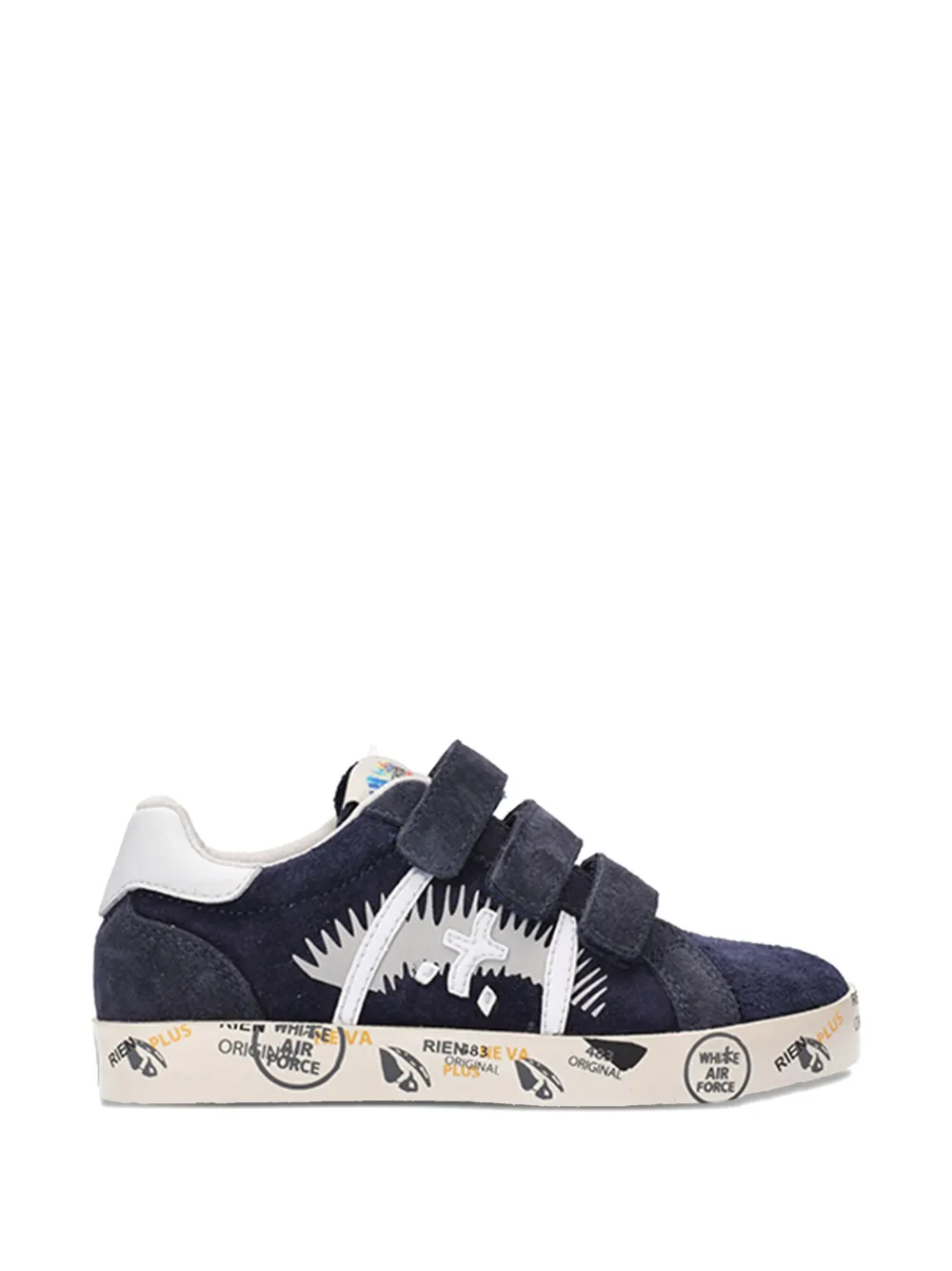 Premiata Kids panelled sneakers - Blauw