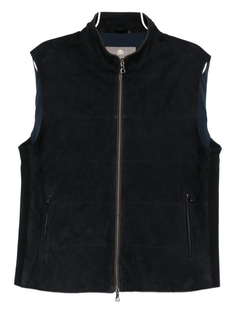 N.Peal zip-up belgravia gilet - Nero