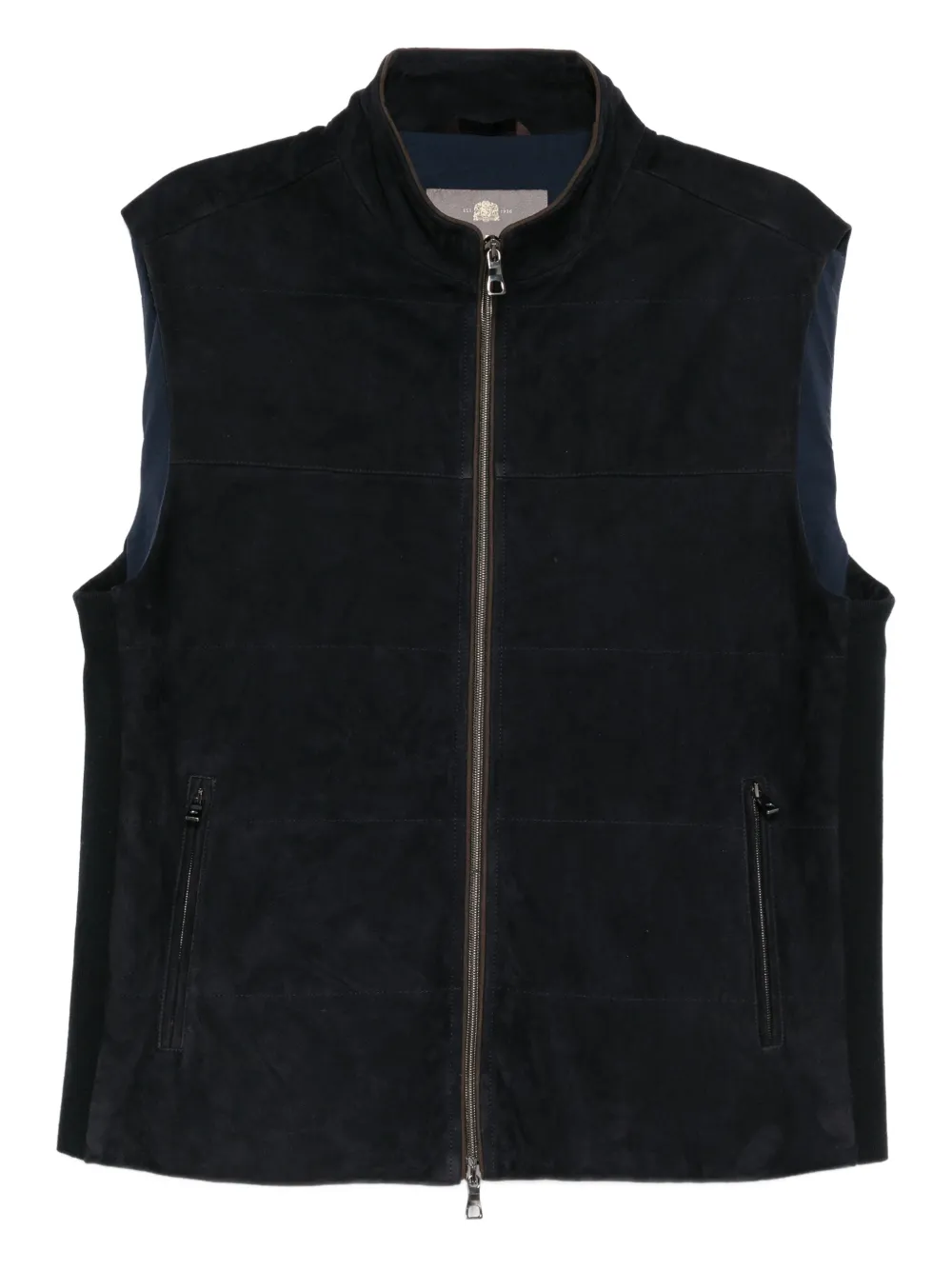 N.Peal zip-up belgravia gilet - Black