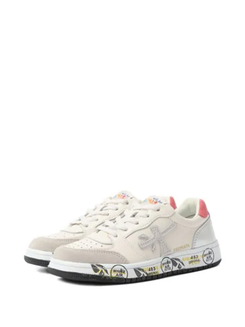 Premiata Kids zapatillas con aplique del logo