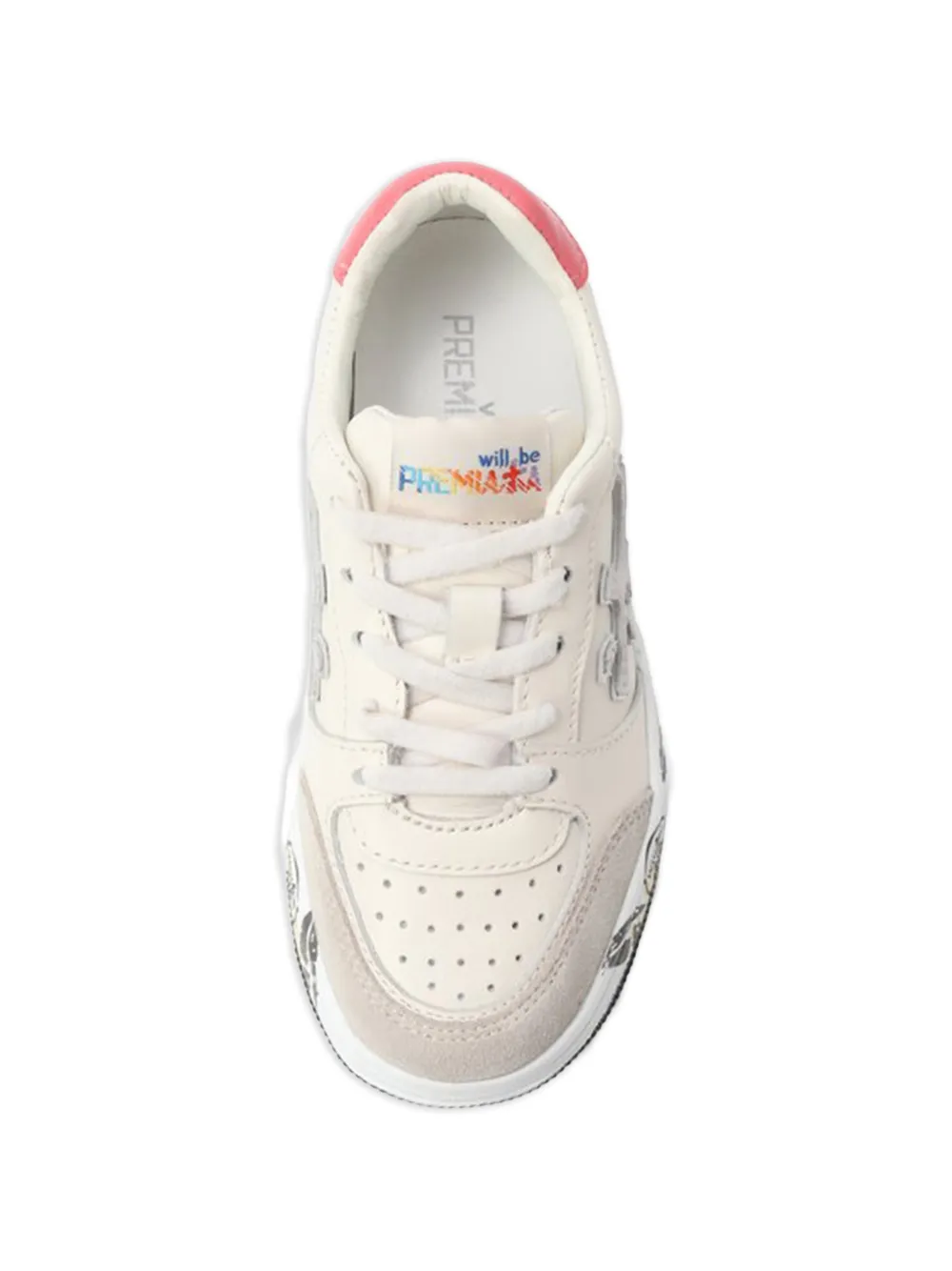 Premiata Kids Sneakers met logopatch Beige