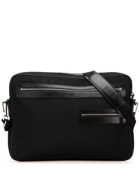 Gucci Pre-Owned 2000-2015 Leather Trimmed Nylon Laptop Bag business bag