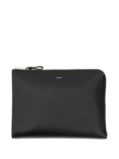 TOM FORD leather clutch bag