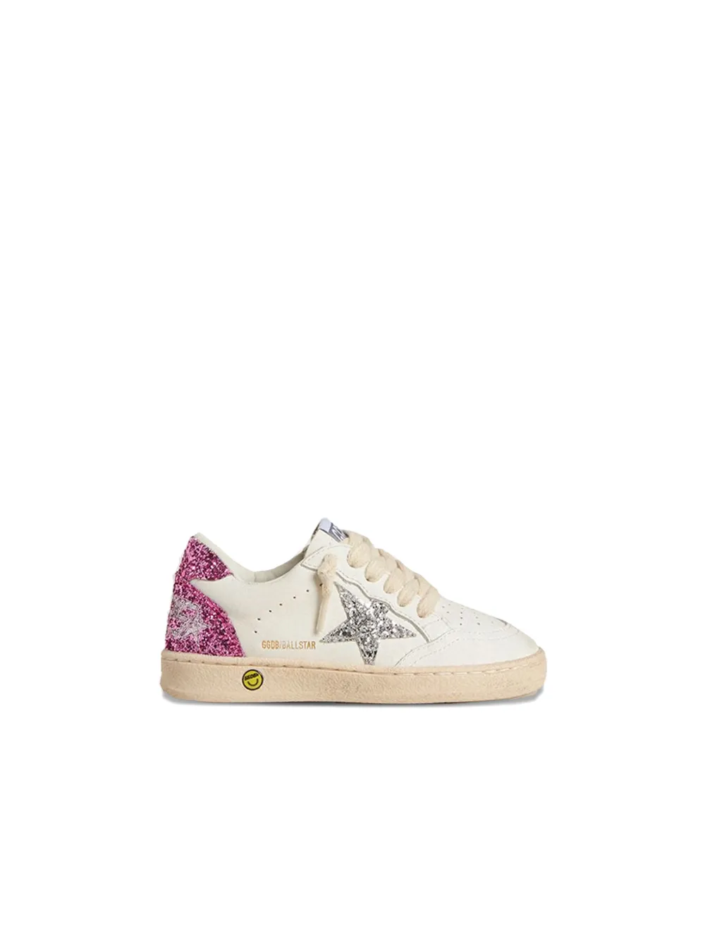 Golden Goose Kids glitter-star sneakers Wit
