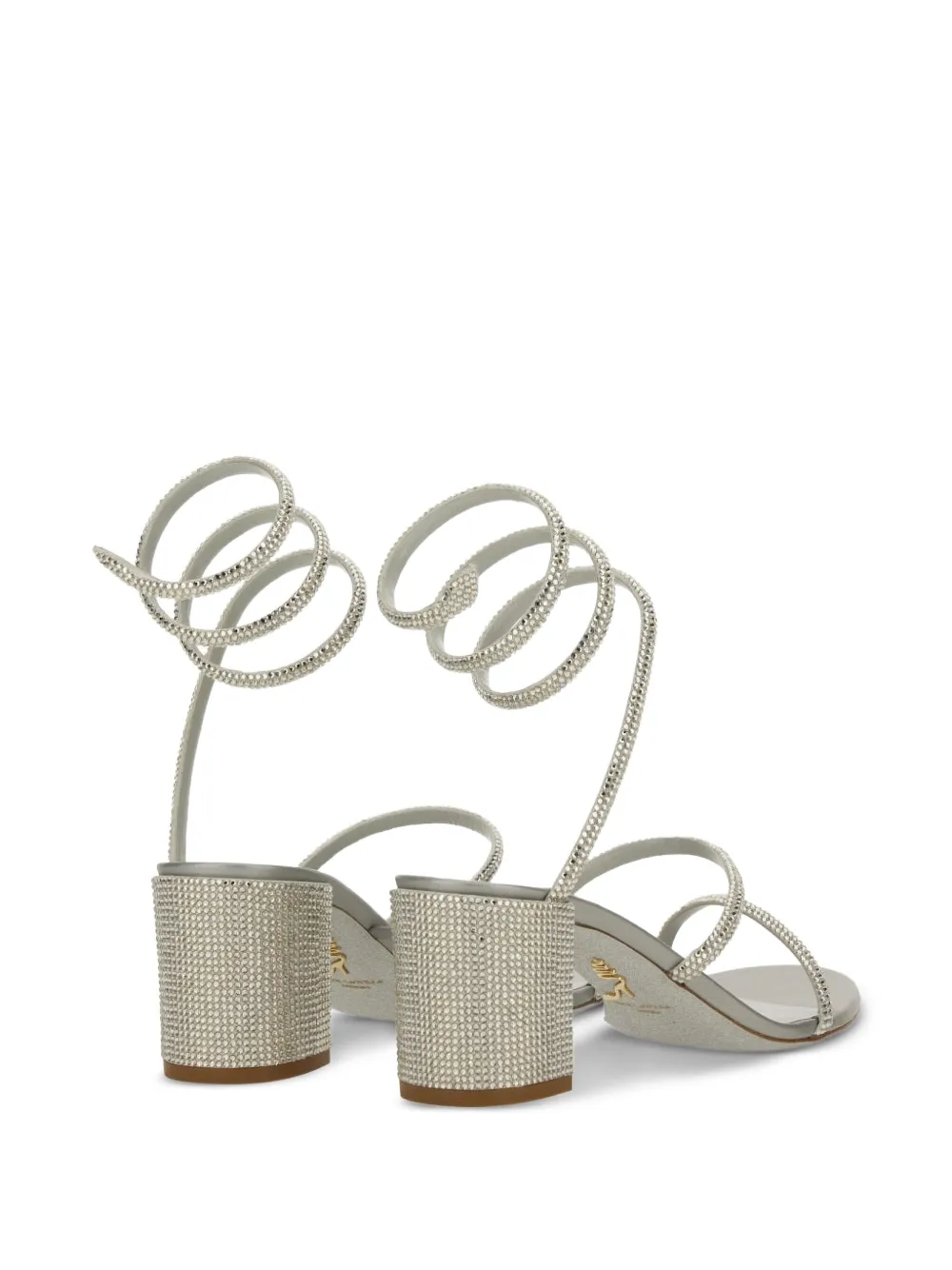 Spiral Embellished Sandals