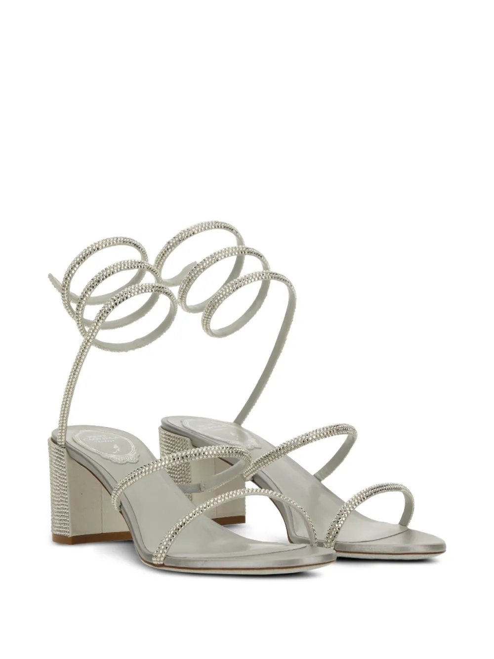 Spiral Embellished Sandals