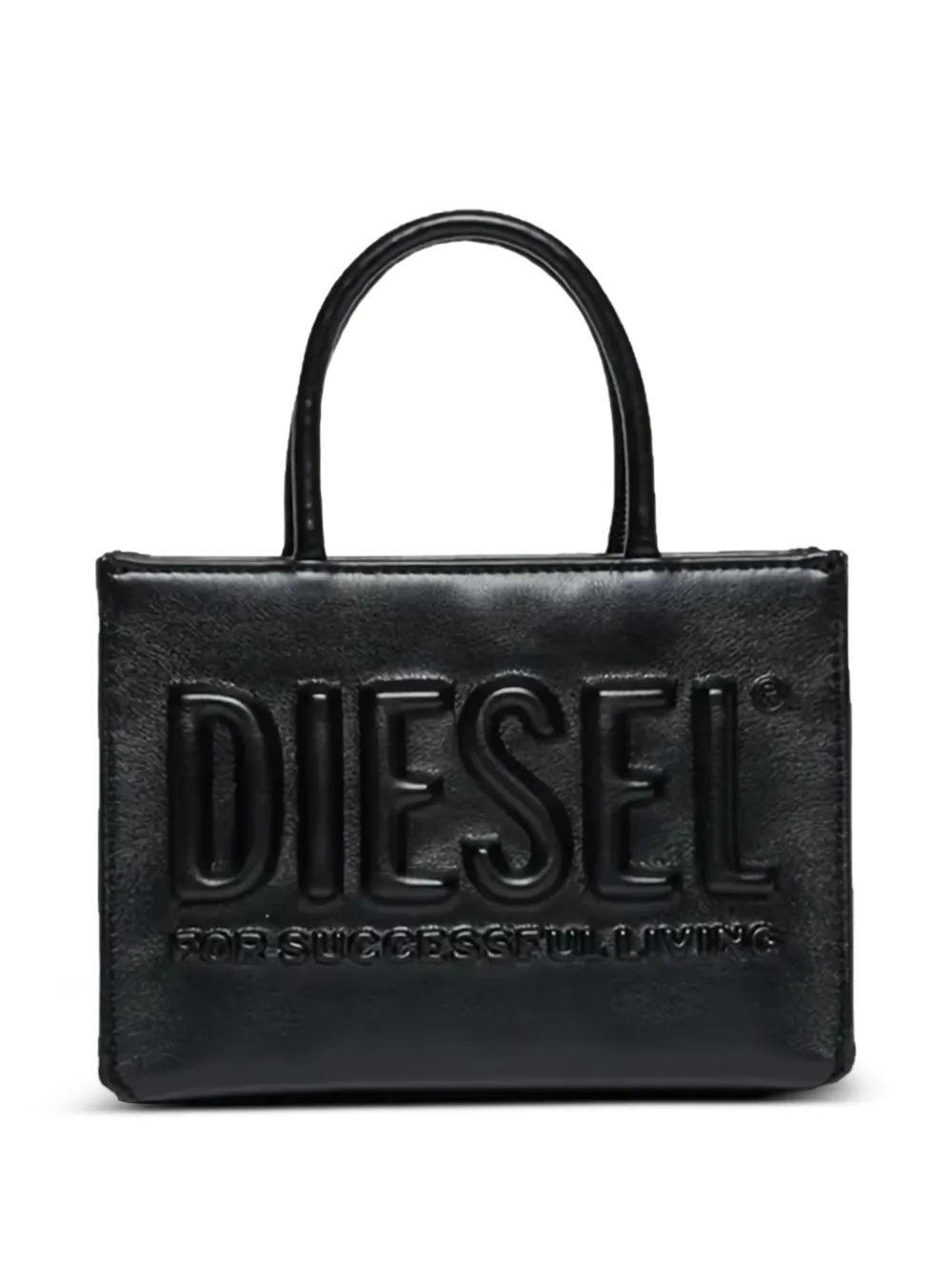 Diesel Kids mini embossed logo tote bag - Nero