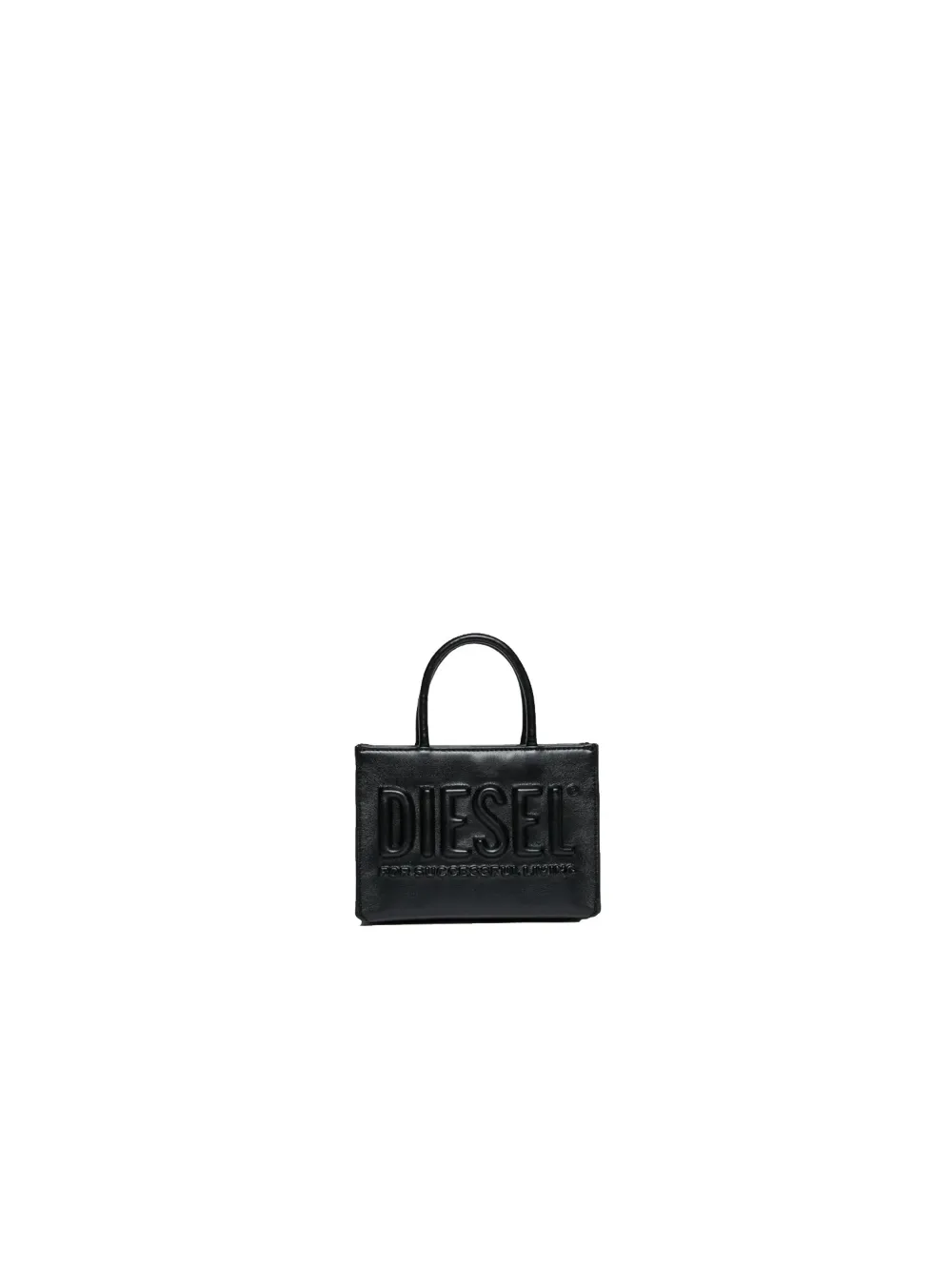 Diesel Kids mini embossed logo tote bag - Zwart