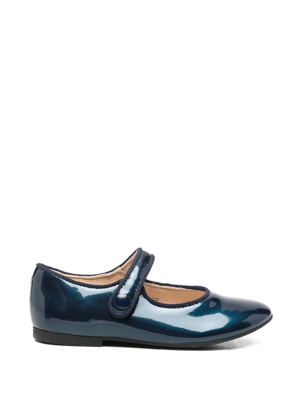 Pom D'api patent-leather ballet flats - Blu