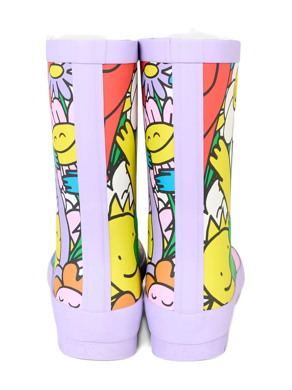 Stella McCartney Kids Earth Friends graphic wellies boots Paars