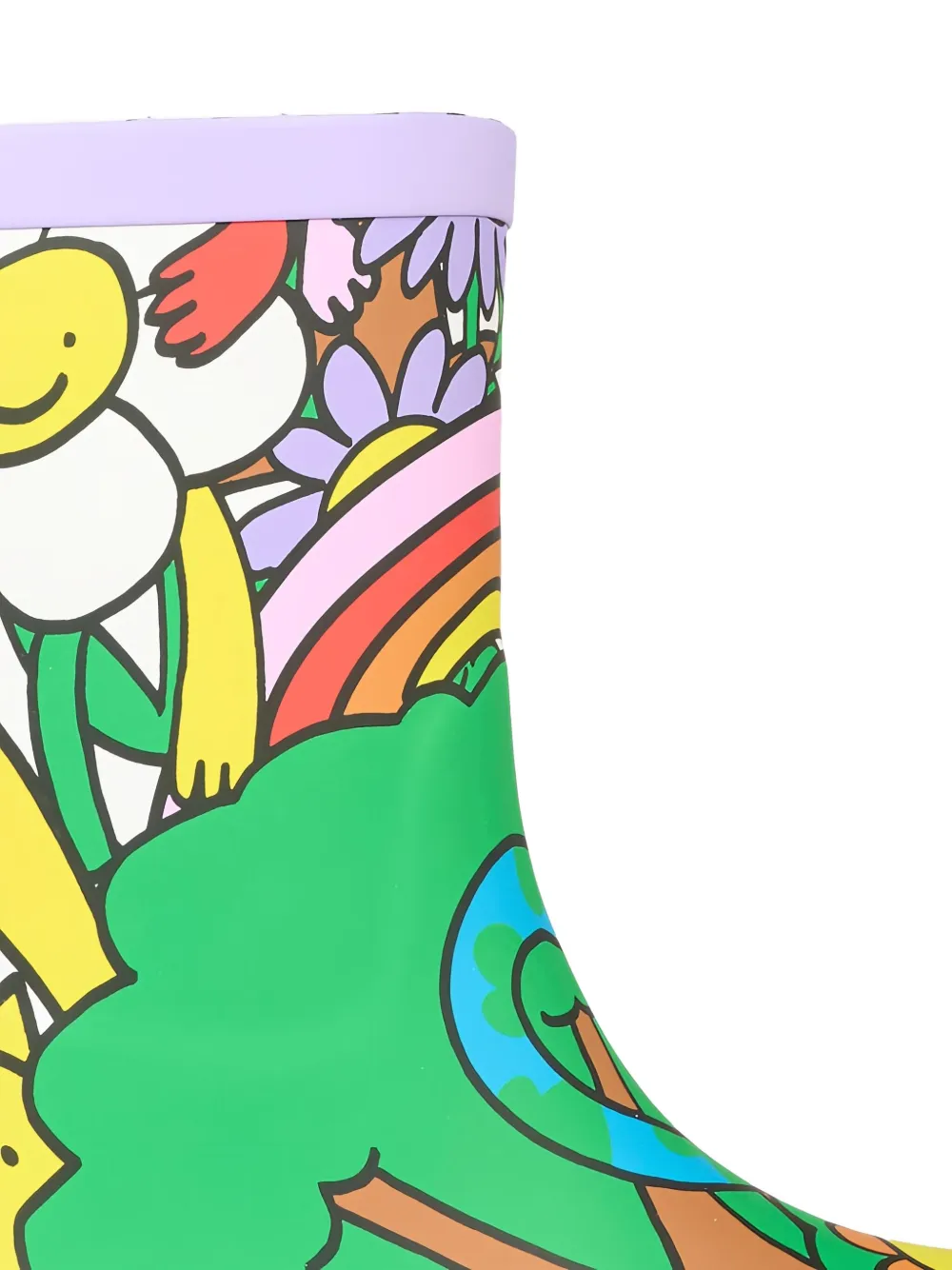 Stella McCartney Kids Earth Friends graphic wellies boots Paars