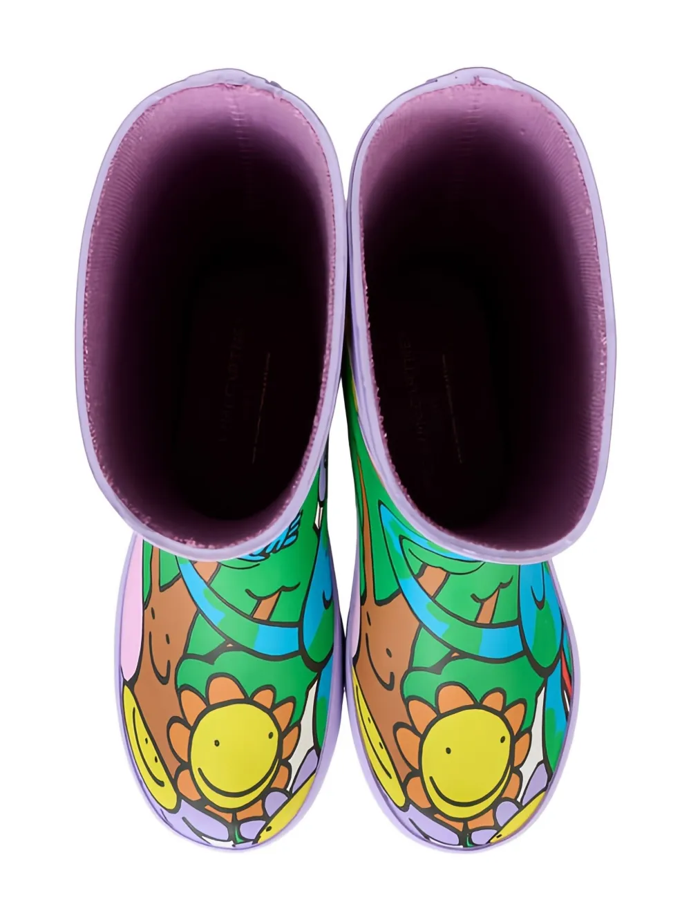 Stella McCartney Kids Earth Friends graphic wellies boots Paars
