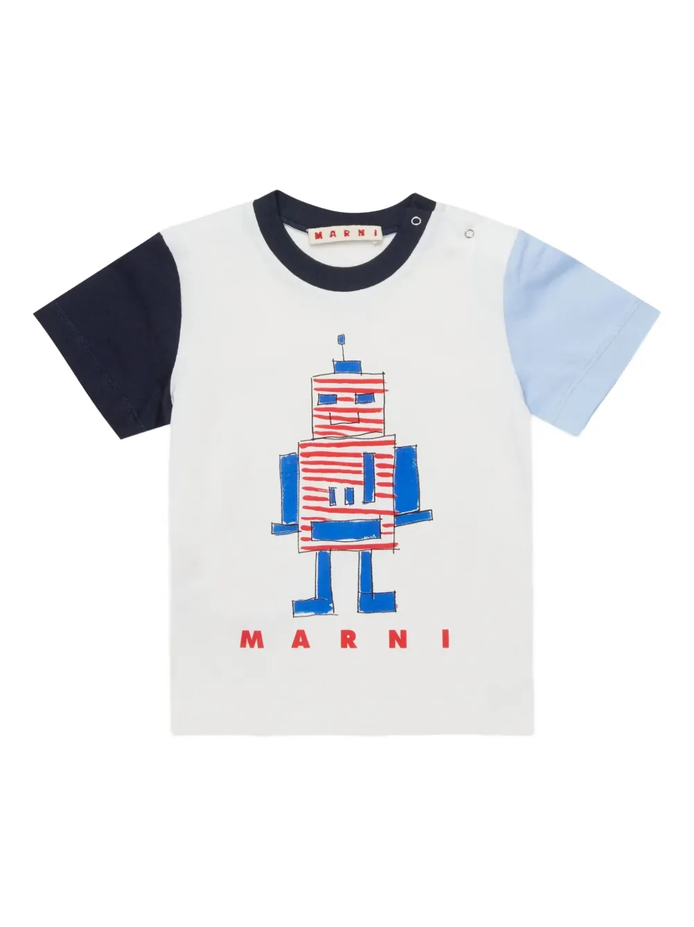 Marni Kids robot-graphic T-shirt | White | Image 1