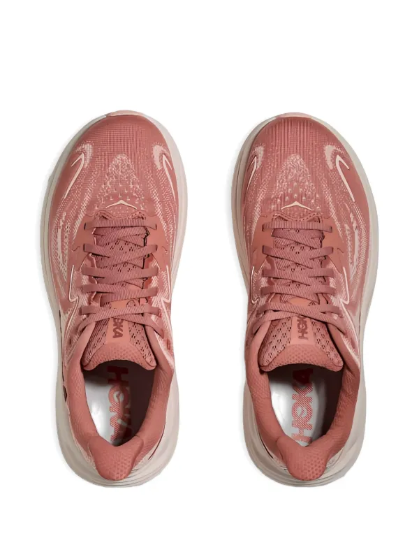 HOKA Clifton 10 レースアップスニーカー | ピンク | FARFETCH JP