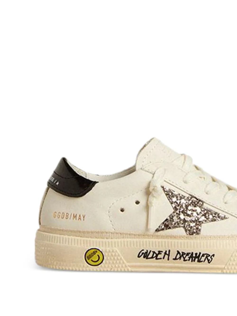 Golden Goose Kids Super-Star sneakers met glitter Beige