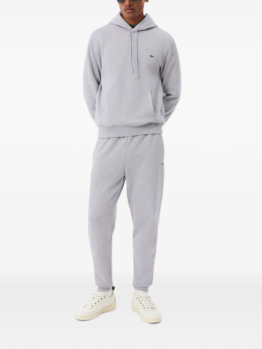 Lacoste Trainingsbroek met logopatch Grijs