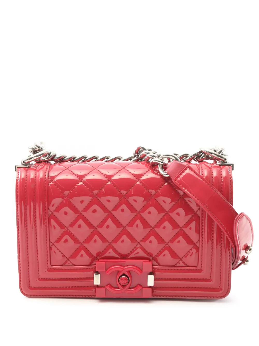 2016-2017 Small Quilted Patent and Acrylic Boy Flap crossbody bag