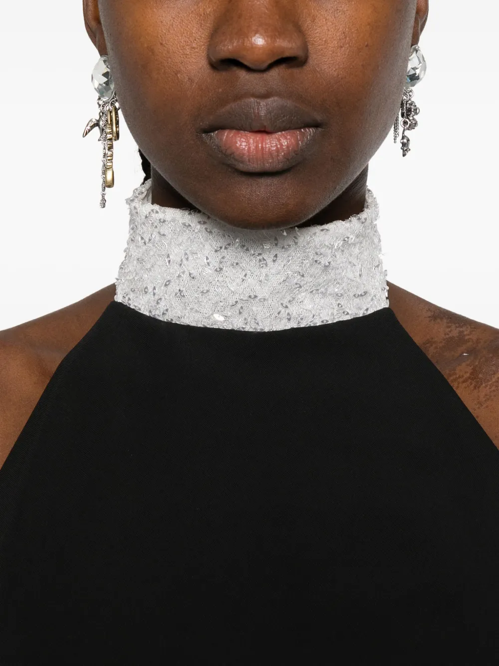 Vestiaire d'un Oiseau Libre Jurk met halternek Zwart