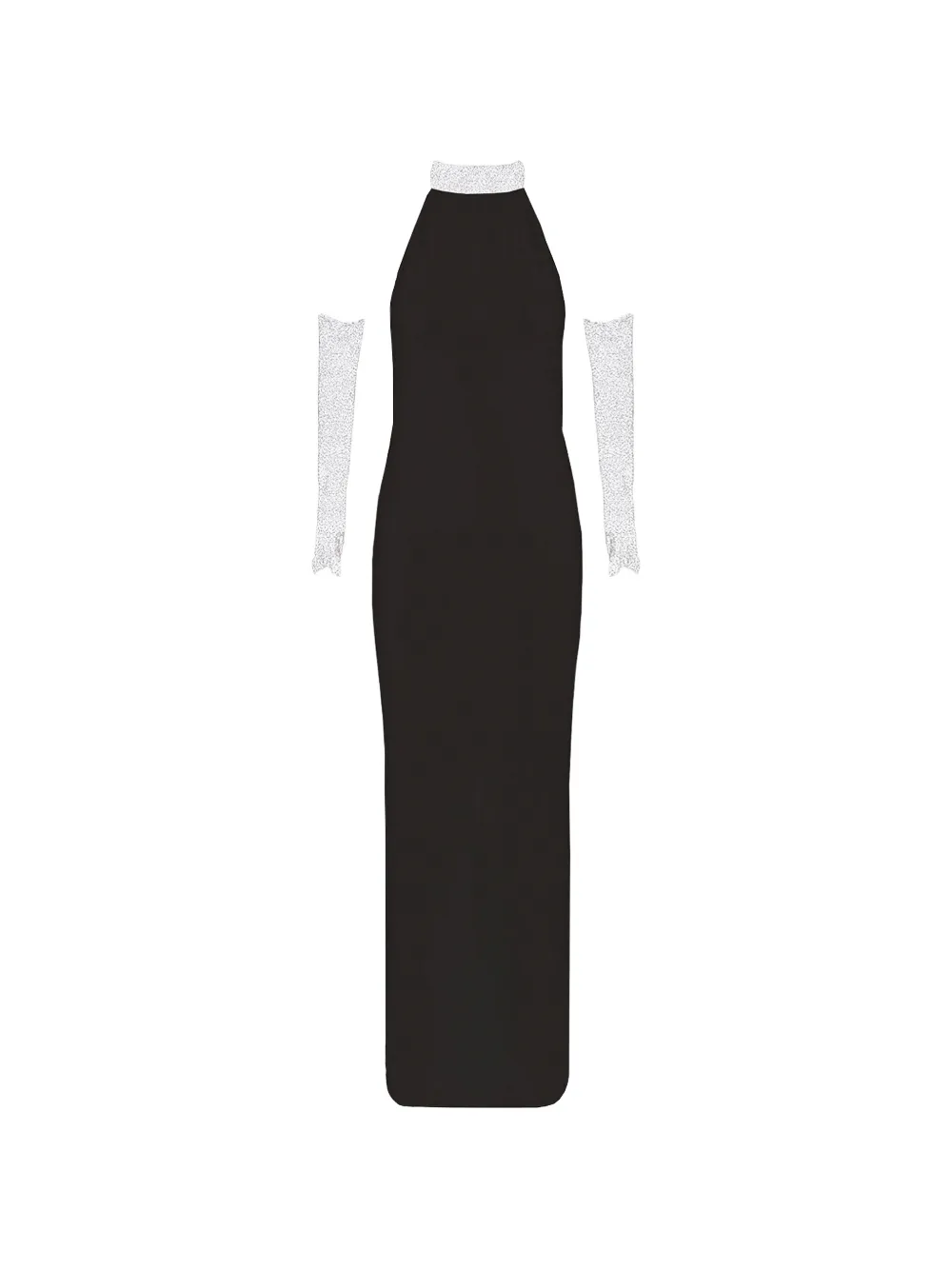 Vestiaire d'un Oiseau Libre halter-necklace dress - Schwarz