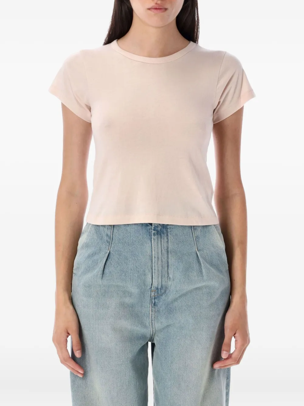 ETERNE short-sleeve cropped baby tee | Pink | Image 1