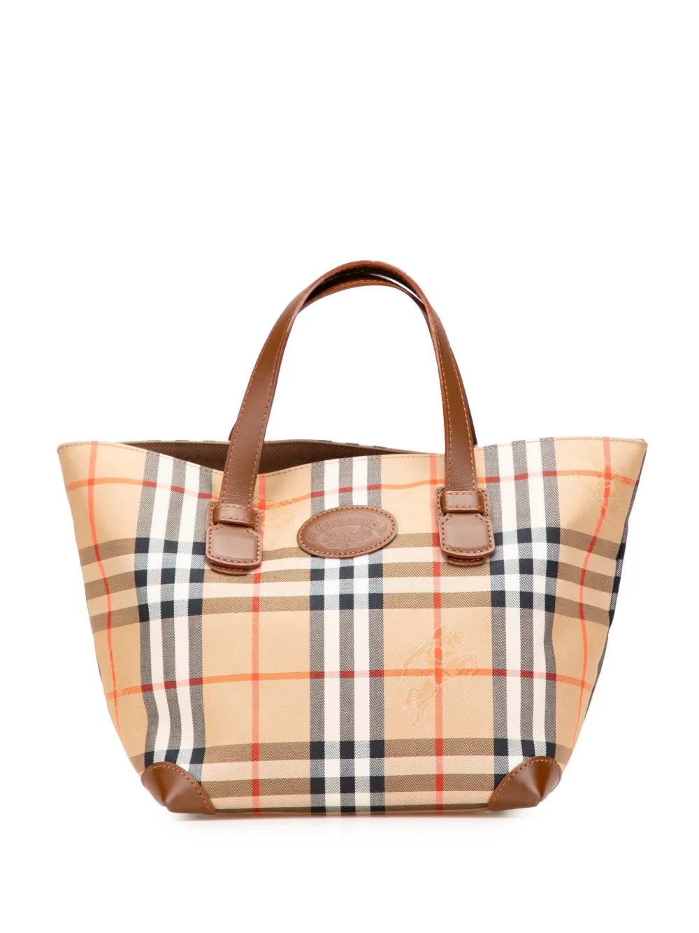 Burberry Pre-Owned 20th Century Haymarket Check Canvas handbag - ブラウン Burberry Pre-Owned 20th Century Haymarket Check Canvas handbag - ブラウン