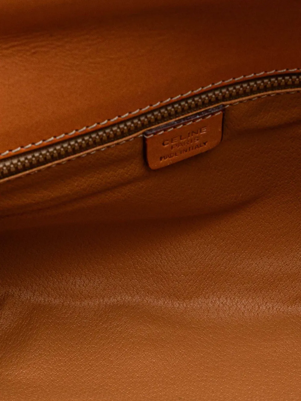 Pre-owned Celine 1993 Macadam Coated Canvas Clutch Bag In Brown