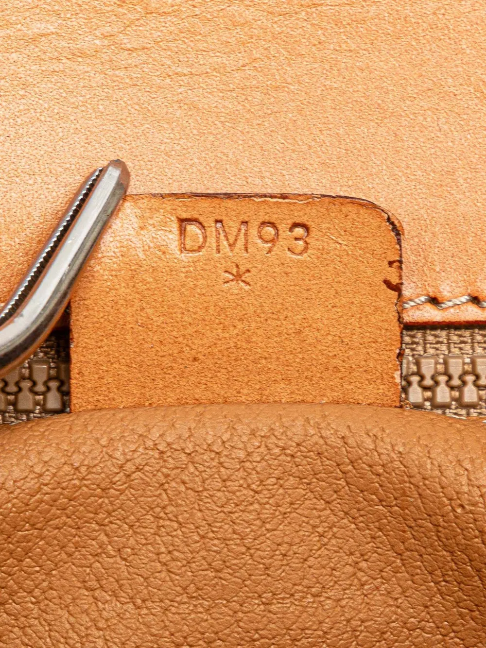 Pre-owned Celine 1993 Macadam Coated Canvas Clutch Bag In Brown