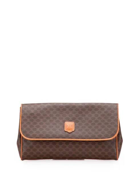 Celine Pre-Owned 1993 Macadam Coated Canvas clutch bag