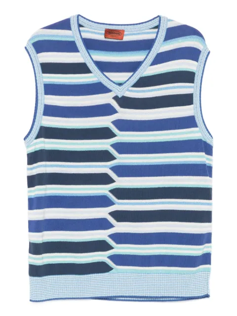 Missoni Pre-Owned 2000s striped knit vest