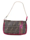 Fendi Pre-Owned 2010-2025 Zucca Spalmati Chain Pochette shoulder bag - Brown
