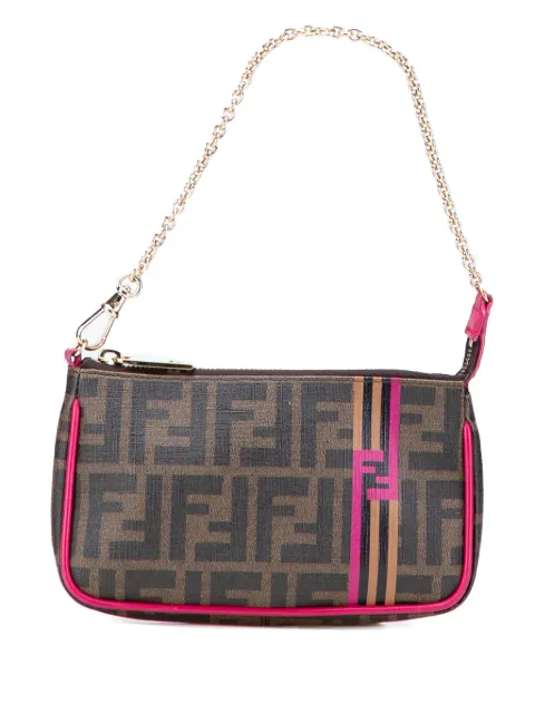 Fendi Pre-Owned 2010-2025 Zucca Spalmati Chain Pochette shoulder bag