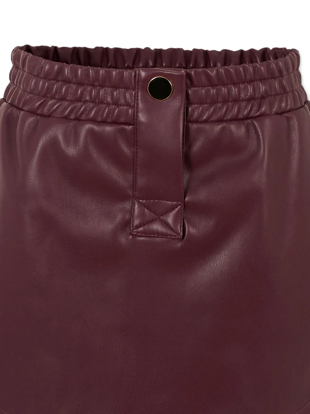 MSGM Kids elastic-waistband skirt Rood