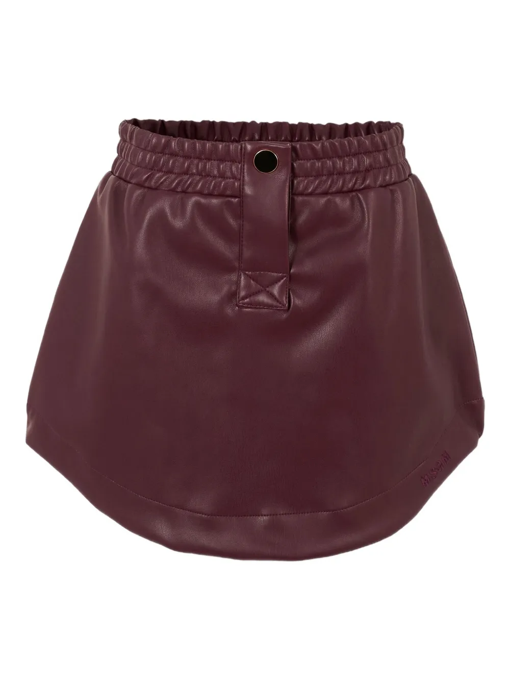 MSGM Kids elastic-waistband skirt Rood