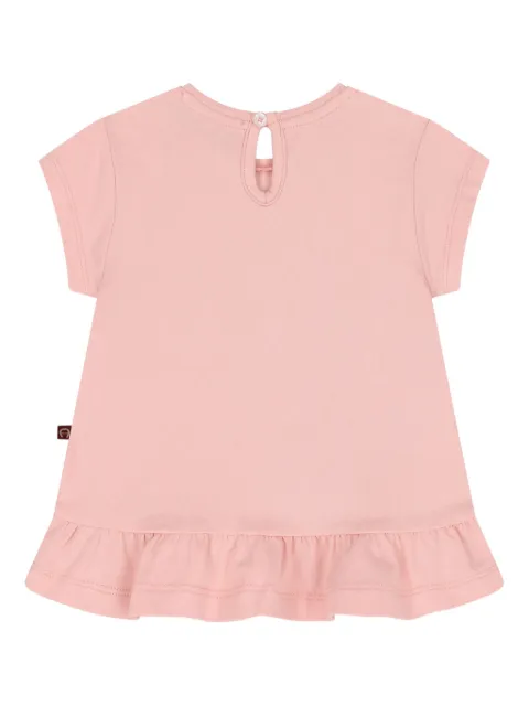 Aigner Kids necklace-print ruffled T-shirt
