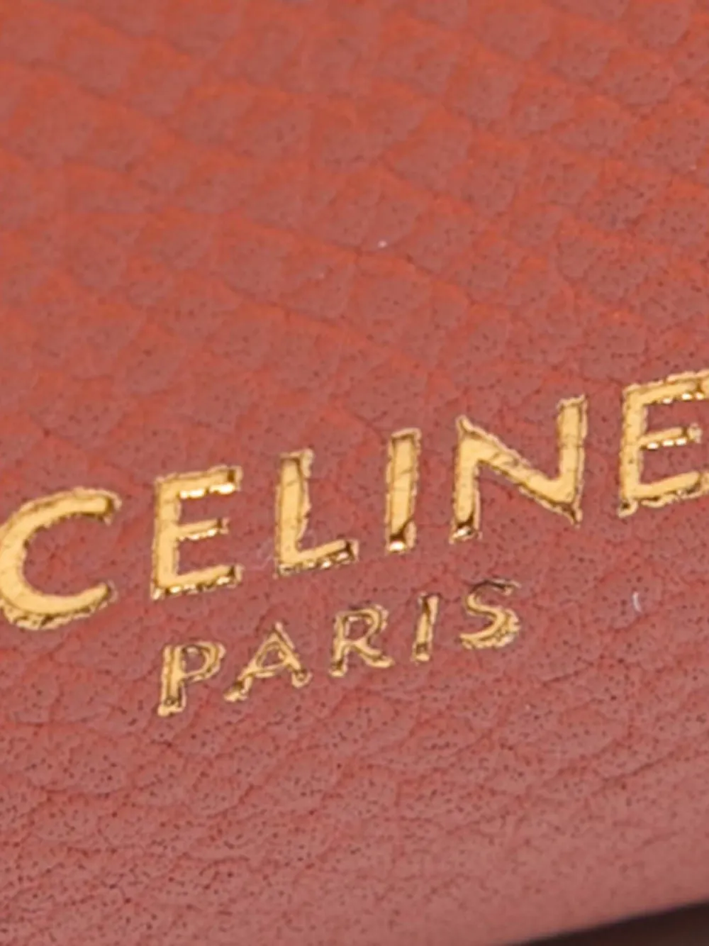 Pre-owned Celine 2020 Pico Grained Calfskin Belt Bag Satchel In Orange