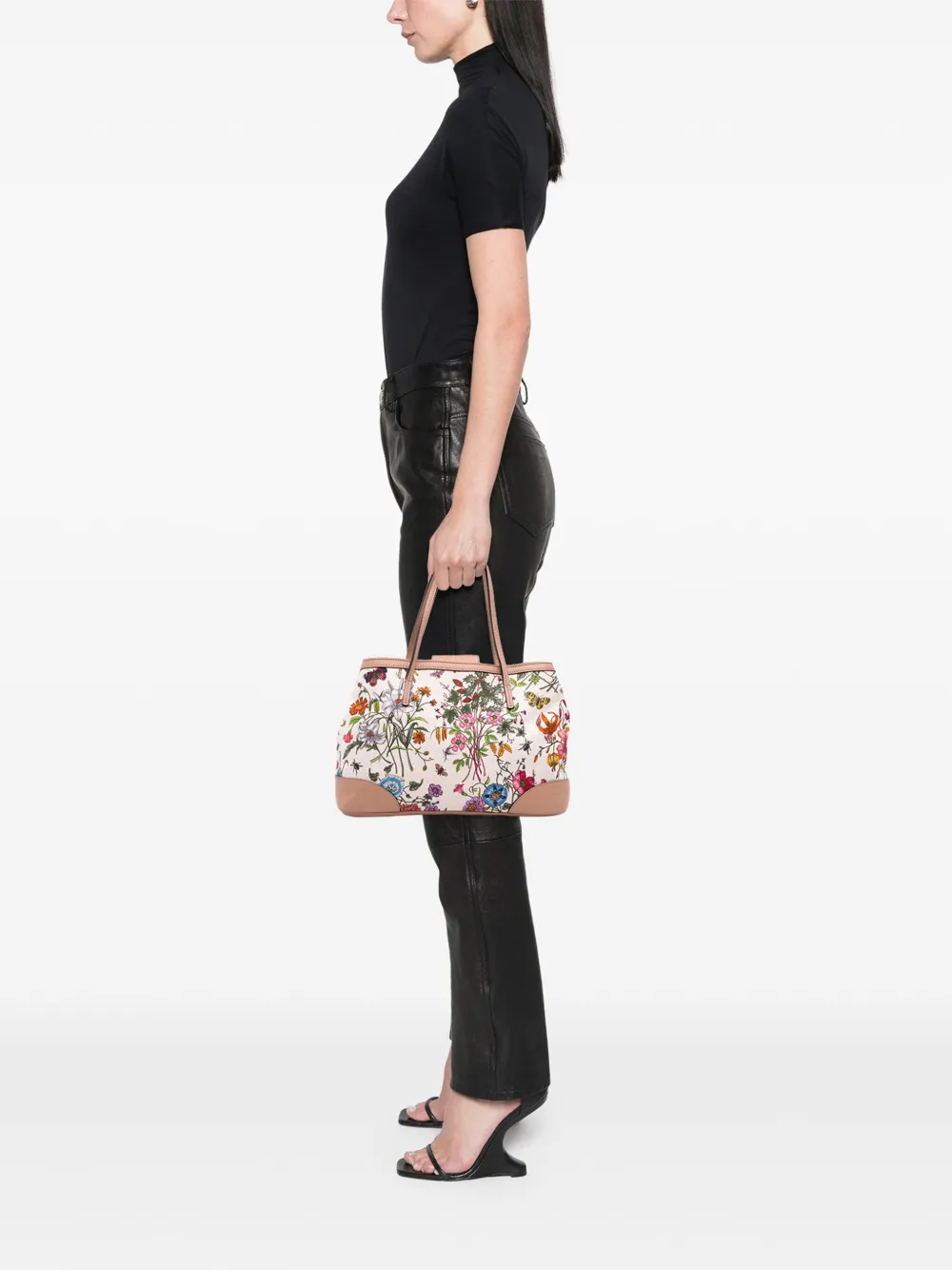 Gucci Pre-Owned 2016-2025 Medium Canvas Flora tote bag | Pre-Owned | Image 2